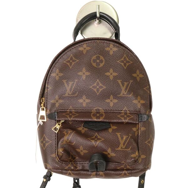 LOUIS VUITTON パームスプリングス ミニ モノグラム PVC リュック ブラウン A-7737