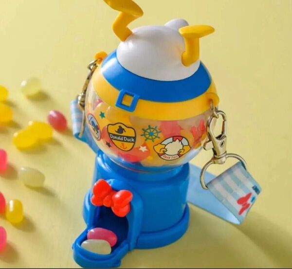 新品 ディズニーランド ドナルド スナックケース グミケース ガシャポン ガムケース スーベニア パルパルーザ バッグチャーム