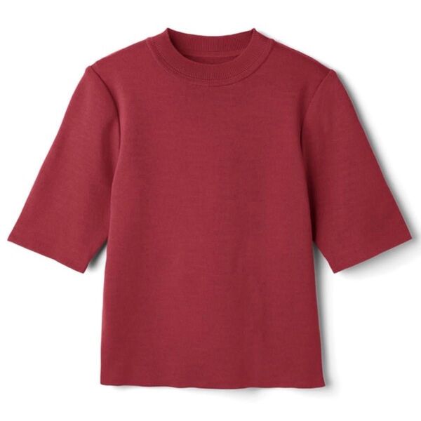 GRL グレイル 半袖サマーニットトップス レッド M