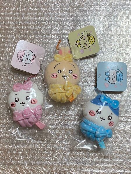 ちいかわ ハチワレ うさぎ キュッ おくるみぷちミニマスコット 新品未開封 ぬいぐるみ キーホルダー