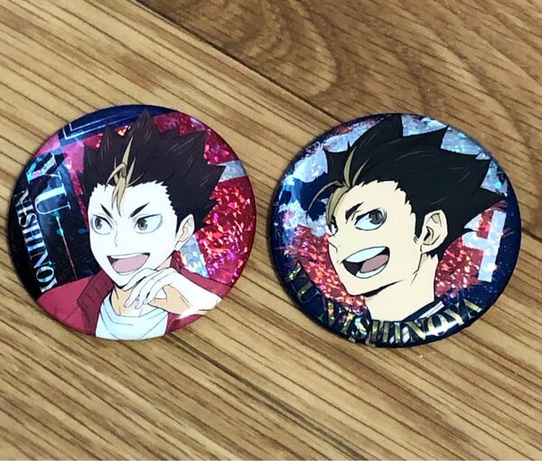 ハイキュー!! 缶バッジビスケット 西谷夕 2個セット