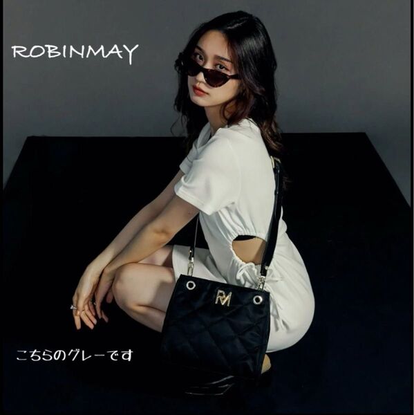 ROBINMAY ナイロン キルティング 2wayチェーンショルダーバッグ