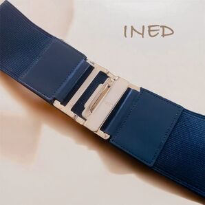 INED(イネド) ゴールド金具 ゴム ベルト