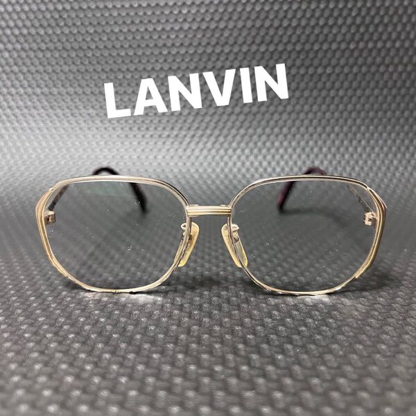 LANVIN/ランバン ビンテージ フルリム 度入りメガネ アイウェア 眼鏡