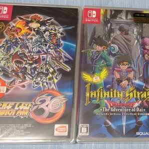 スイッチソフト 新品未開封 スーパーロボット大戦30・ インフィニティストラッシュダイの大冒険 2本セット シュリンク付き