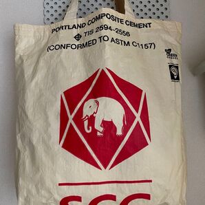【タイ雑貨】SCGセメント袋リメイク トートバッグ