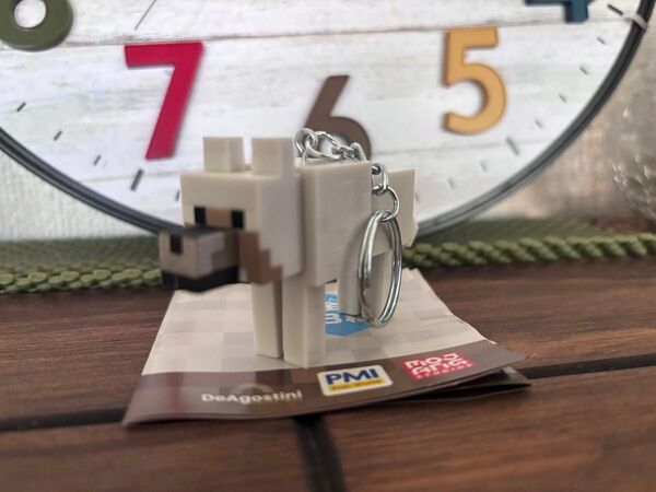 マインクラフト フィギュアキーチェーンキーホルダー オオカミ