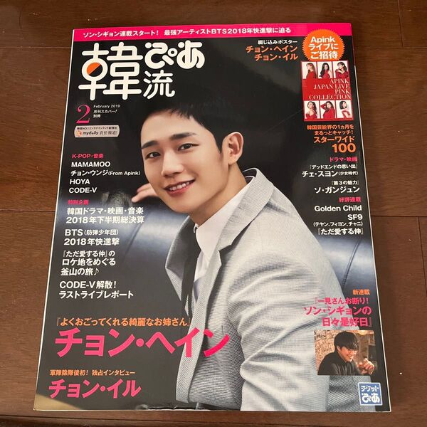 韓流ぴあ 2019年2月号 チョン・ヘイン チョン・イル 貴重レア