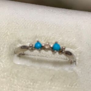 ターコイズ天然石 ヴィンテージ 指輪銀製品