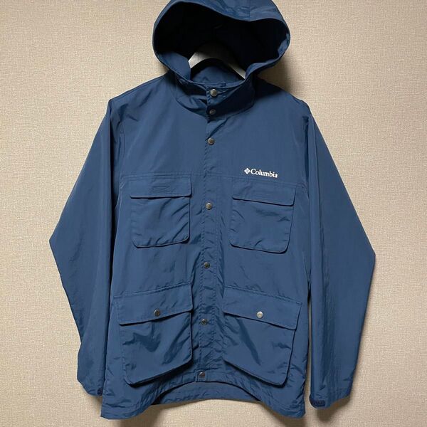 Columbiaコロンビア マウンテンパーカー ジャケット ネイビー系 メンズ L PM3784