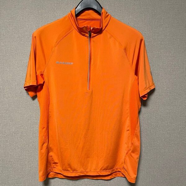 MAMMUT マムート ハーフジップ 半袖 MTR 141 Zip T-Shirt AF メンズ M/L オレンジ