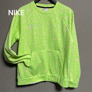 NIKE ナイキ 蛍光色 トレーナー 希少 スウェット メンズ L イエロー グリーン