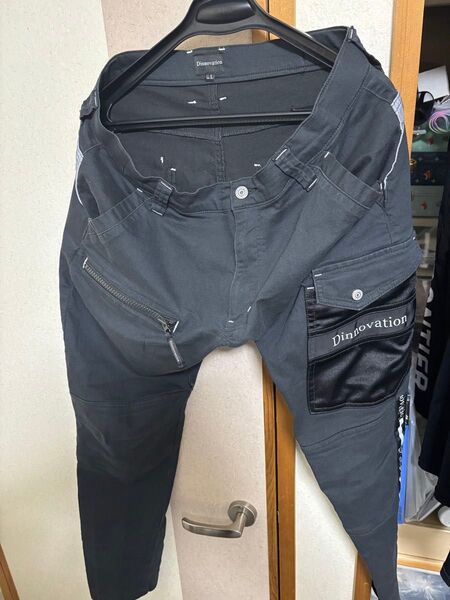 ディノベーションストレッチロゴラインパンツ数量限定品LL-3L黒