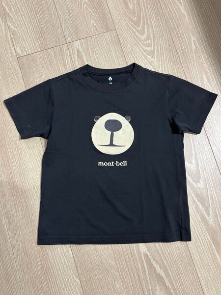 mont-bell モンベル 半袖Tシャツ 140 WIC.T ウィックロン モンベルt モンタベア ブラック