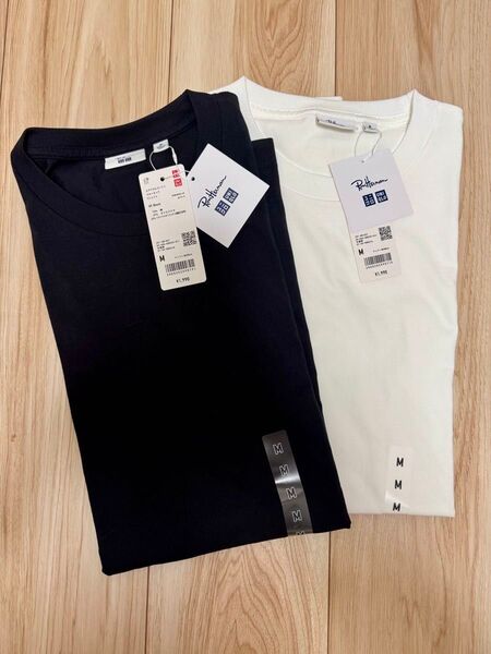 【Mサイズ新品未使用】ユニクロ ロンハーマン 限定 コラボ Tシャツ 白黒2枚セット