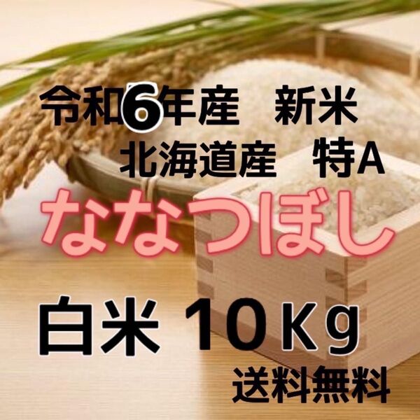 【新米】令和6年産 北海道米 ななつぼし 白米 10kg