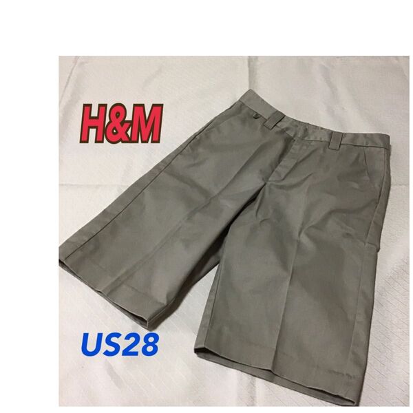 H&M DIVIDEO ハーフパンツ US28 カーキ