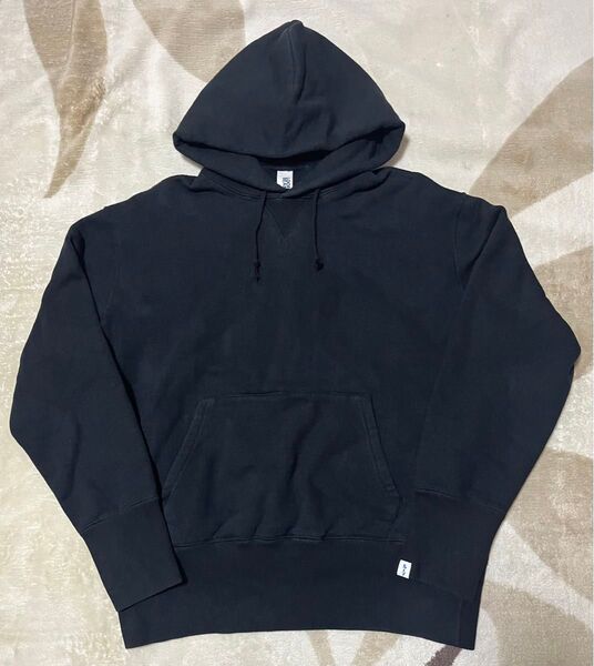LOOPWHEELER×BEAMS スーパーヘビーウェイトプルオーバー フーディー ループウィラー BEAMS PLUS 黒 古着