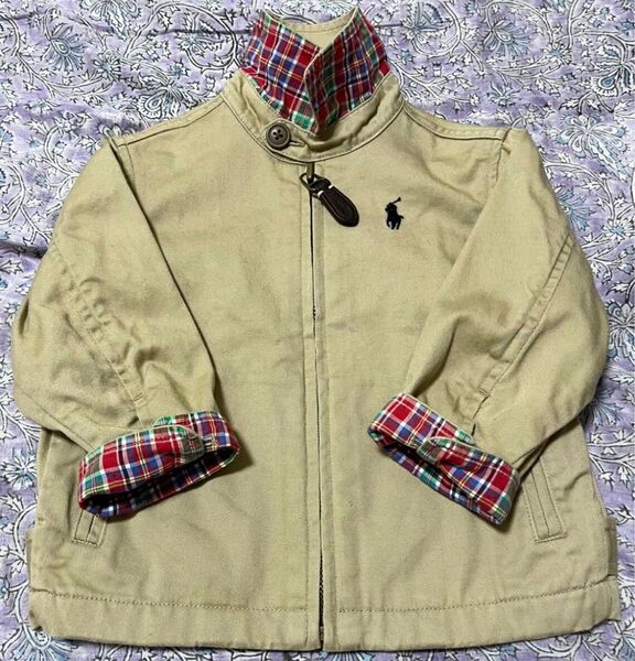 ポロバイラルフローレン 襟付きコットンジャケット アウター 80 トレンチコート POLO RALPH LAUREN