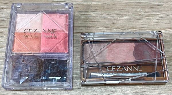 CEZANNE ミックスカラー チークN ノーズ&アイブロウパウダー まとめ売り セザンヌ コスメ