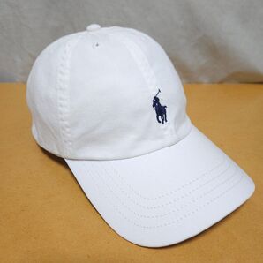POLO ラルフローレン ポロ キャップ 白 ホワイト 小さめ