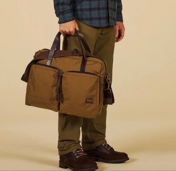 ほぼ未使用 FILSON フィルソン DRYDEN ブリーフケース ビジネスバッグ ショルダーバッグ バッグ 肩掛け 手提げ 軽量