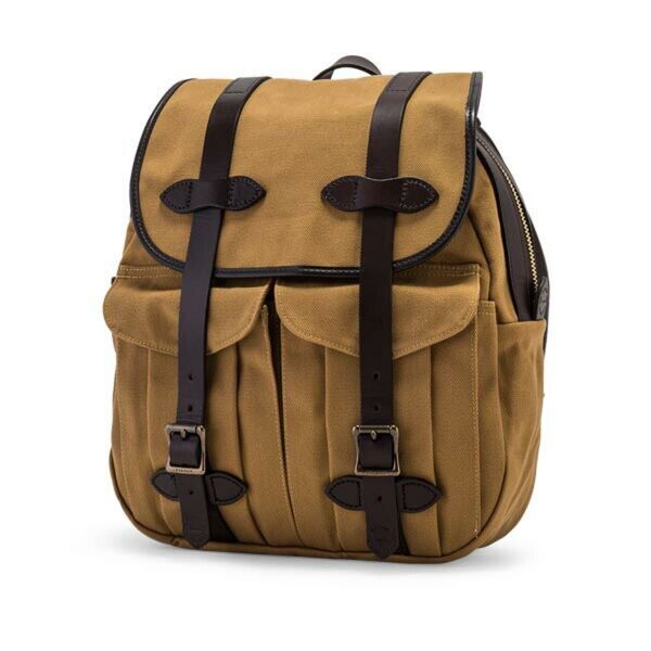 美品 FILSON フィルソン リュックサック RUCKSACK タン コットンツイル バックパック レザー アウトドア