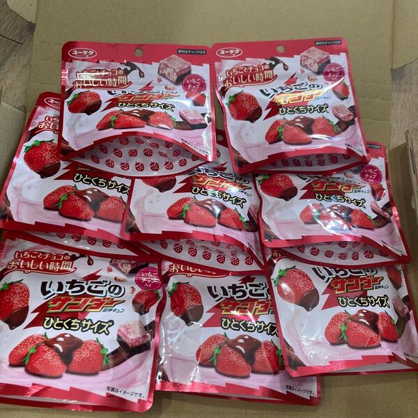 いちごのサンダー ひとくちサイズ 8袋 お菓子 チョコレート
