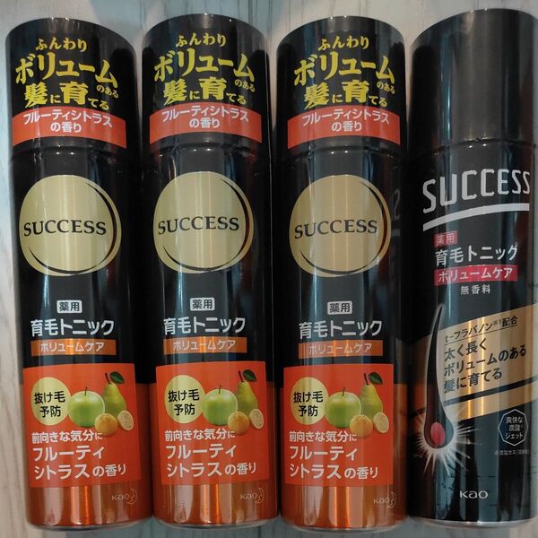 【4本セット】花王サクセス薬用育毛トニック