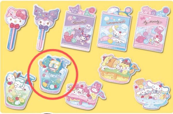 サンリオキャラクターズ アクリルブローチ クリームinスナック【タカラトミーアーツ】ハンギョドン
