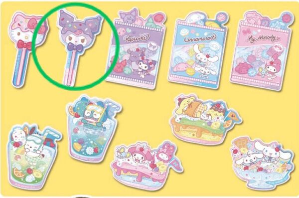 サンリオキャラクターズ アクリルブローチクリームinスナック【タカラトミーアーツ】クロミ