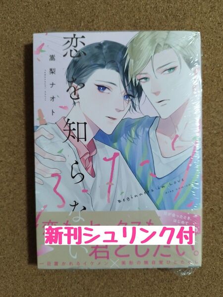 新刊未読◆恋を知らないふたり◆嵩梨ナオト◆シュリンク付