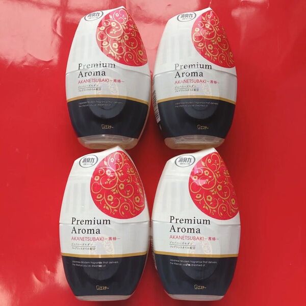 玄関・リビング用 お部屋の消臭力 Premium Aroma プレミアムアロマ 茜椿 400mL 4個セット