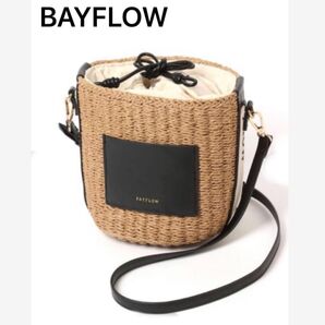 BAYFLOWベイフロー☆ ロゴテープPPバケツBAG☆ブラック