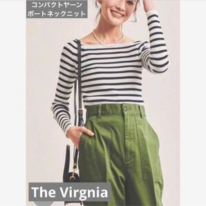 The Virgnia ザ ヴァージニア☆コンパクトヤーンボートネックニット☆フリーサイズ