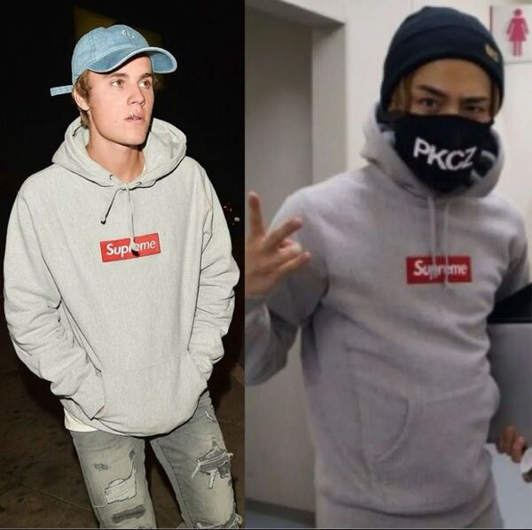 シュープリームス ボックスロゴ パーカー グレー 12AW Supreme 12AW boxlogo hoodie grey