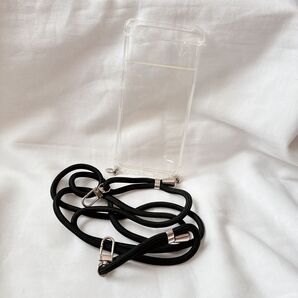 ★●Google Pixel 7 ケース クリア ショルダー 透明 織りストラップ付き ネックストラップ 軽量 肩がけ 首掛け