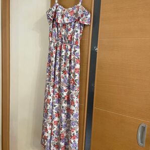 花柄 ロングワンピース リゾート キャミワンピース