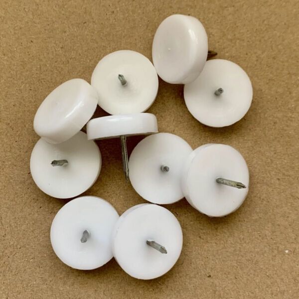 家具脚 白 丸 10個セット 未使用