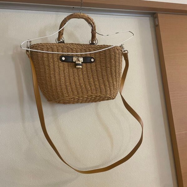 かごバッグ ハンドバッグ ショルダーバッグ 2way