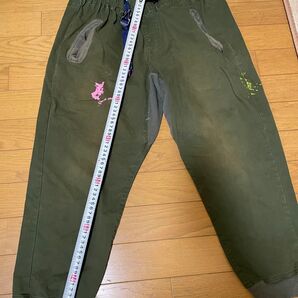 カーゴパンツ メンズ カーキ ワークパンツ ペイント