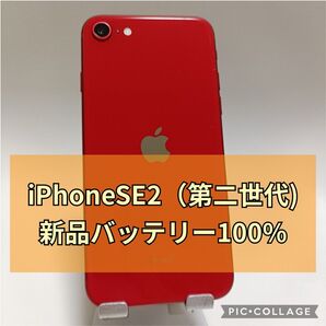 新品バッテリー iPhone SE 第2世代 128GB (PRODUCT)RED SIMフリー 100%