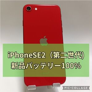 新品バッテリー iPhone SE 第2世代 128GB (PRODUCT)RED SIMフリー 100%