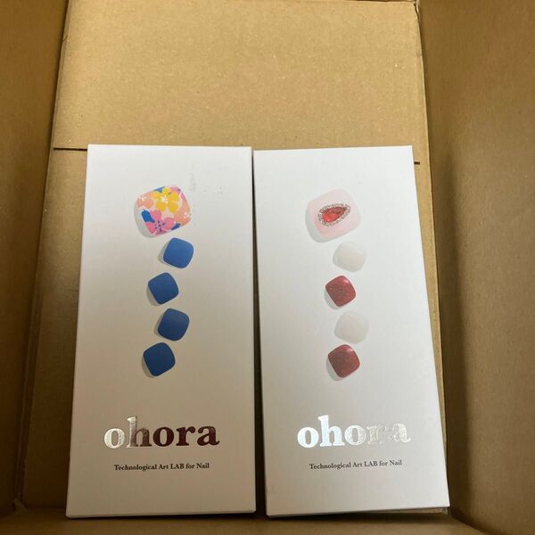 オホーラ ohora フットネイル ジェルネイル コスメ セミキュアジェル 韓国製 未開封 2点