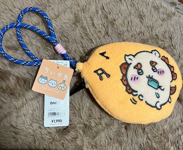 GU ちいかわ シーサー タグ付き 未使用 ポーチ オレンジ