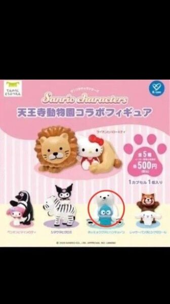 サンリオキャラクターズ天王寺動物園コラボフィギュホッキョクグマとハンギョドン Sanrio ガチャ コレクション ハンギョドン