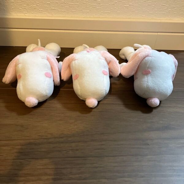 SNOOPY スヌーピー 寝そべりマスコットぬいぐるみ パステルカラー ピンク