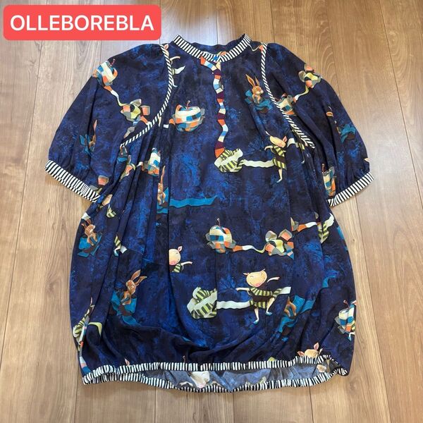 【美品】OLLEBOREBLA アルベロベロ ロングチュニック パフスリーブ
