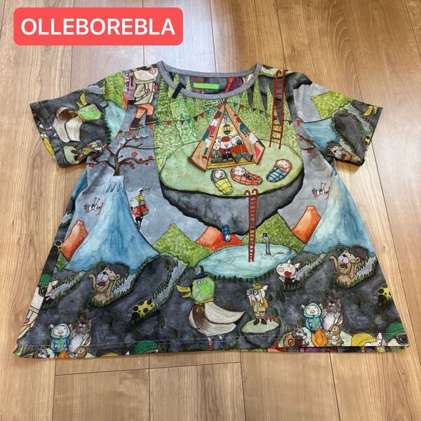 OLLEBOREBLA アルベロベロ カットソー 山登りシリーズ ブタさん