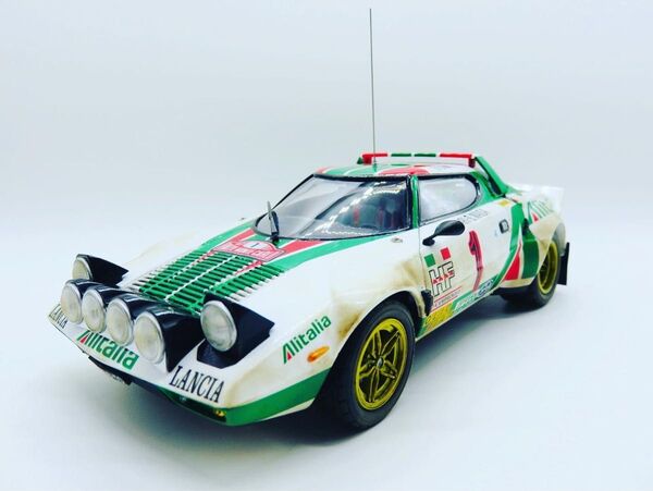 ハセガワ 1/24 ランチア ストラトス 1977 モンテカルロラリー ウィナー プラモデル CR32塗装組立済完成品